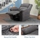 preview thumbnail 8 of 37, Corduroy Recliner Chair, Manual Recliner Sofa with Handle, Pillow Top Arms, Thick Padding, Side Pocket, 330Lbs Capacity
