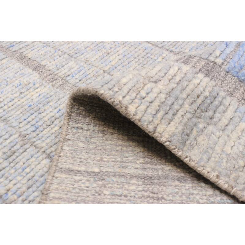 ECARPETGALLERY Hand-knotted Tangier Light Grey Wool Rug - 8'2 x 10'0