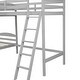 preview thumbnail 26 of 25, Modern Twin Size L Shaped Solid Pine Wood Bunk Bed with Full Length Guardrail and 2 Ladder