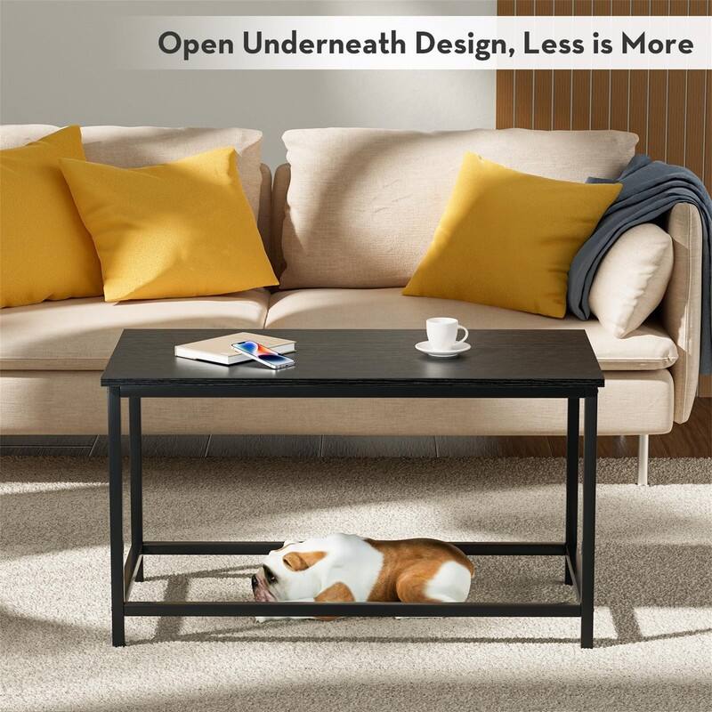 Marble Coffee Table Simple Modern Open Design