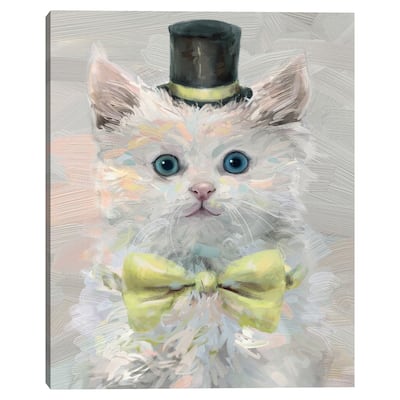 Top Hat Cats III Canvas Art Print