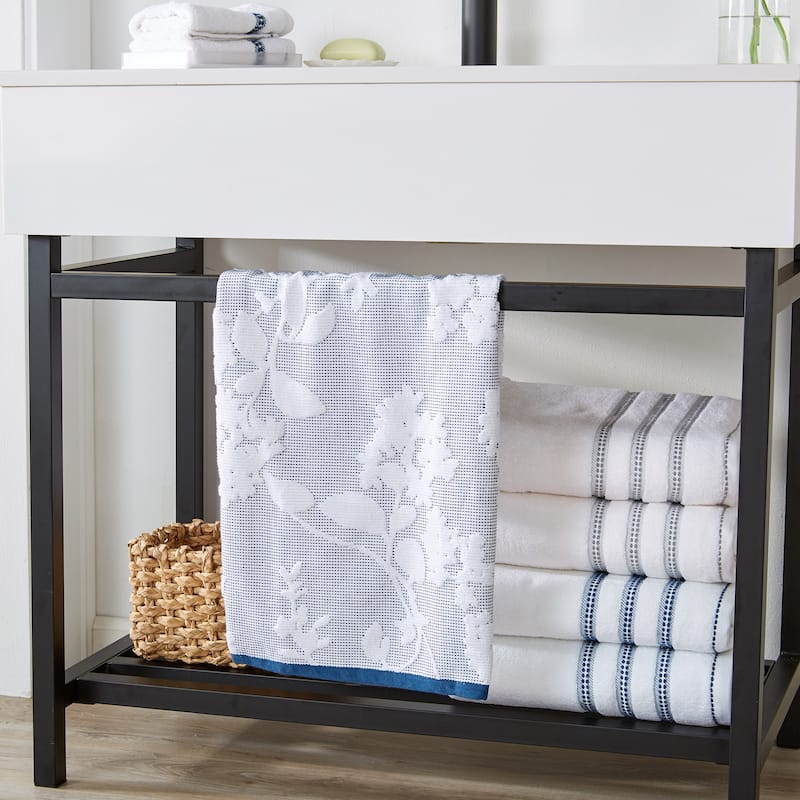 Luxurious Cotton Decorative Floral Towel Set