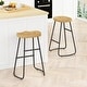 preview thumbnail 6 of 41, Rolling Kitchen Island on Wheels, Drop Leaf Kitchen Cart with Seating, Breakfast Bar Set with 2 Bar Stools and Wine Storage