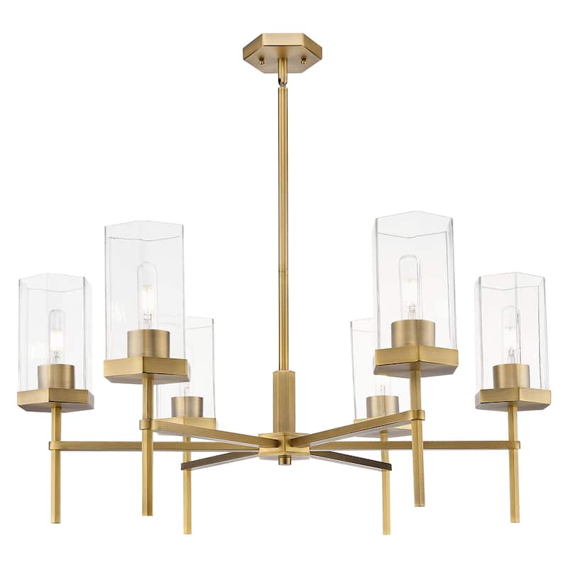 Innovations Lighting 463-6CR-G463-8CL Blakeley 6 Light 32" Wide - Brushed Brass