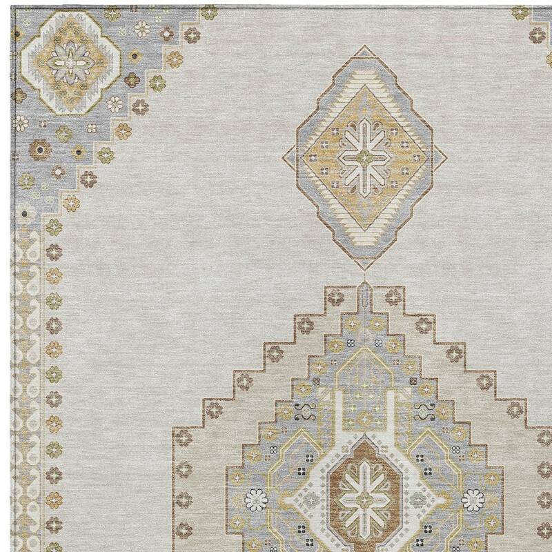 HomeRoots Oriental Traditional Rectangle Outdoor Rug