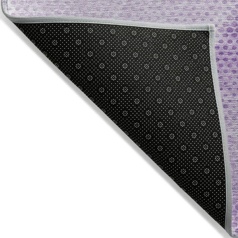 Machine Washable Indoor/ Outdoor Modern Diamonds Chantille Rug