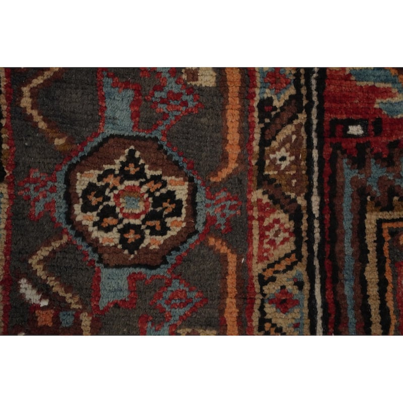 Hand Knotted Oriental 100% Wool Carpet Traditional Medallion Oranges & Rust Heriz Area Rug - 8' 3'' X 4' 7''