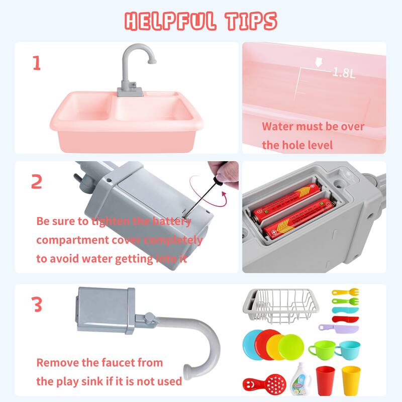 Wooden Kids Picnic Table, Sand and Water Table with Umbrella, Activity Table for Outdoor Backyard Patio Play