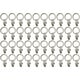 preview thumbnail 28 of 36, 40PCS Solid Metal Window Drapery Curtain Panel Ring with Eyelet, 1" Inner Diameter, Fits Up to 3/4" Rod Multicolor Antique Silver/Pewter