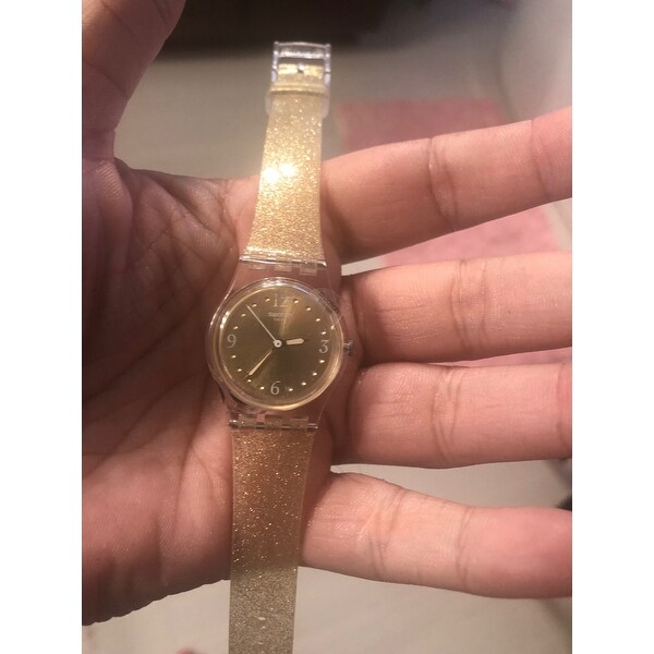 Top Product Reviews for Swatch Golden Glistar Too Ladies Watch LK382 -  29935518 - Overstock