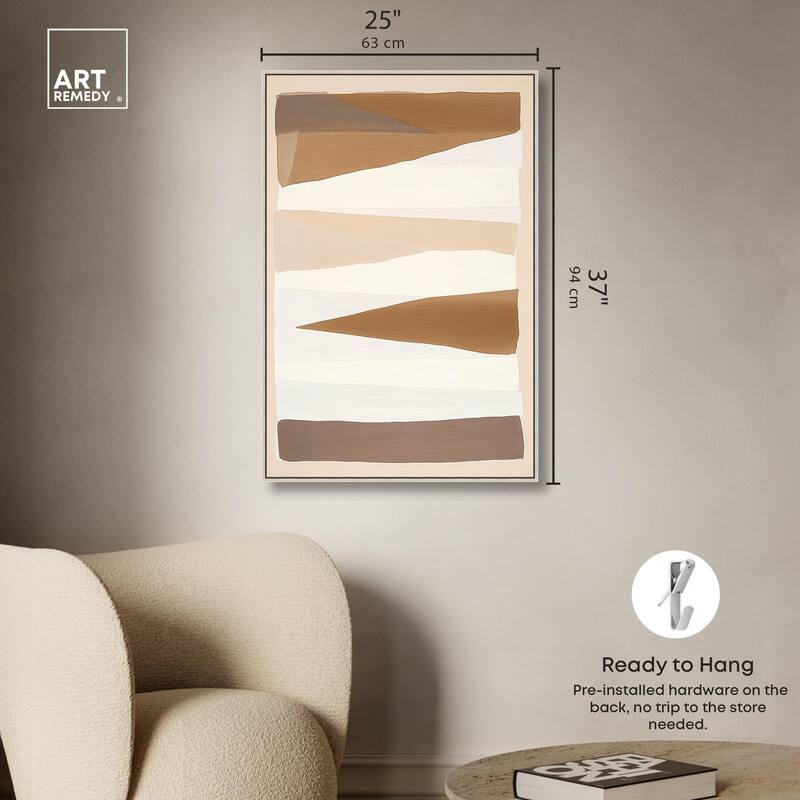 Linear Landscape II Canvas by Art Remedy