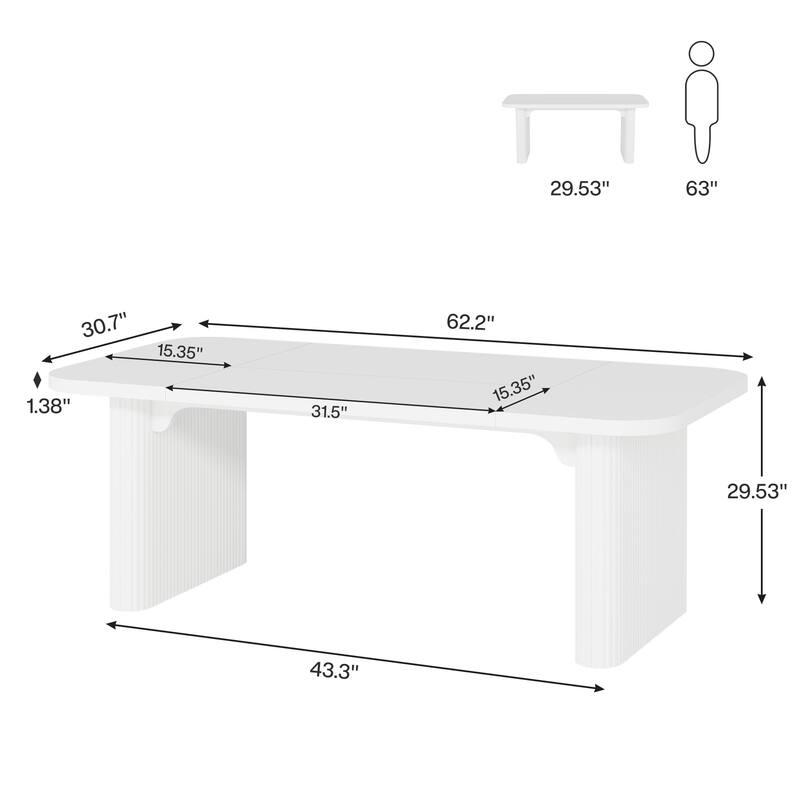 Large Wood Executive Desk, Modern Computer Desk, Home Office Workstation Boss Desk