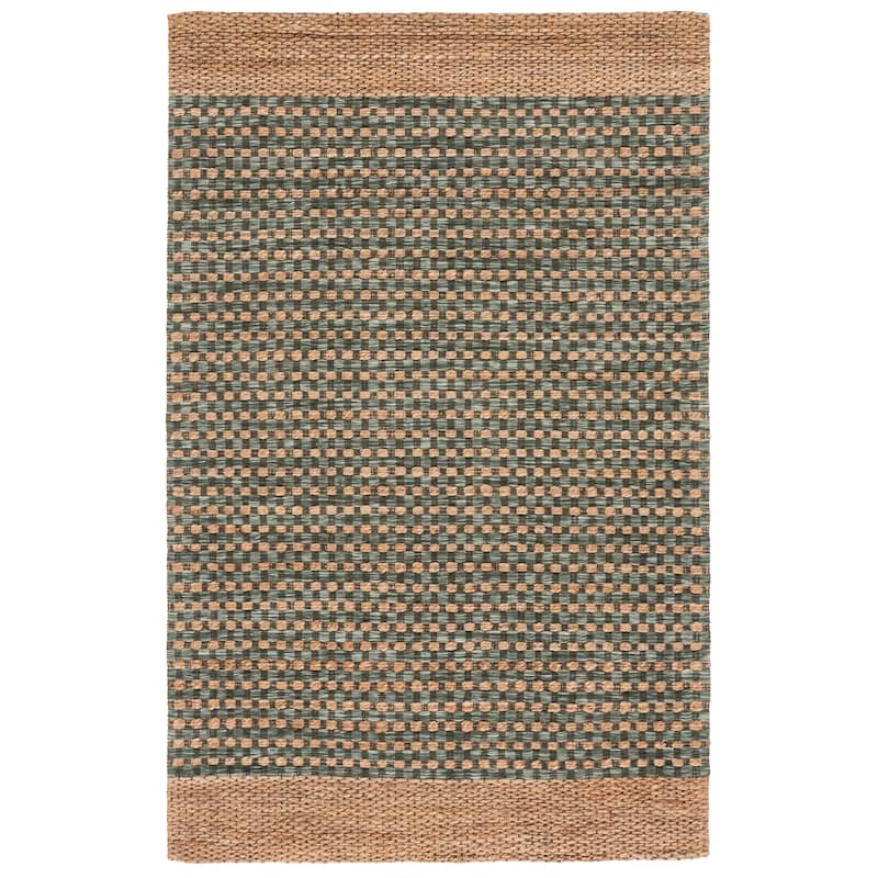 Martha Stewart by SAFAVIEH Handmade Enne Jute Rug - 6' x 9' - Natural/Green