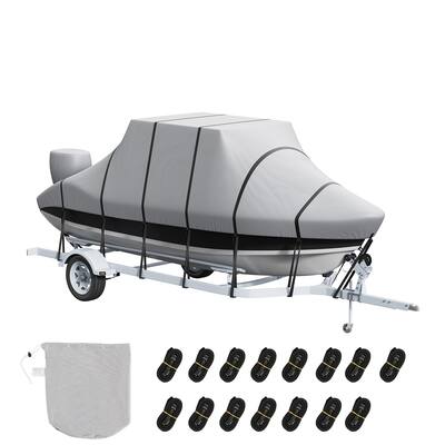T Top Boat Cover for Center Console Boat with T Top Roof - 24-26 ft