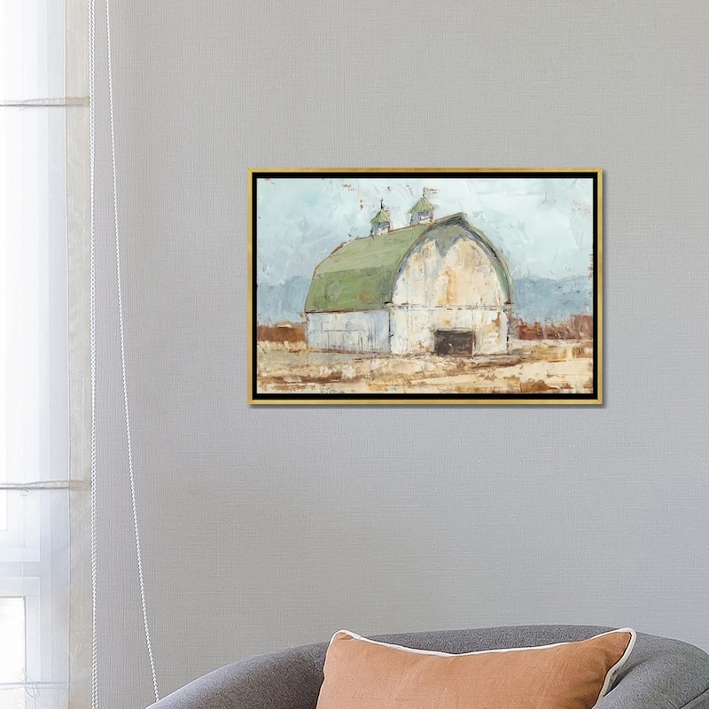 iCanvas "Whitewashed Barn III" by Ethan Harper Framed Canvas Print