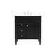 preview thumbnail 1 of 8, Elegant Lighting VF12532 Park Avenue 32" Free Standing Single Basin Black - Anthracite Finish