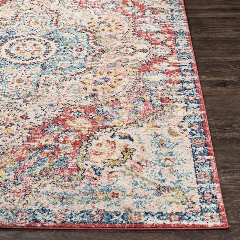 Livabliss Elaziz Updated Traditional Medallion Area Rug