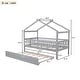 preview thumbnail 12 of 48, Twin Pine House Bed with Trundle & Headboards