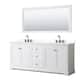 Option White / White Quartz Top / Matte Black Hardware