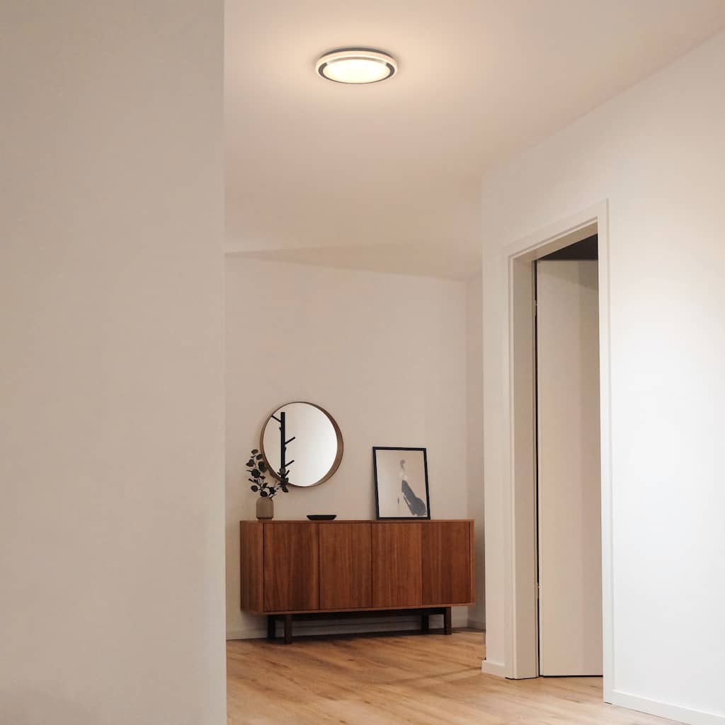13 Inch Round CCT LED Glass Flush Mount