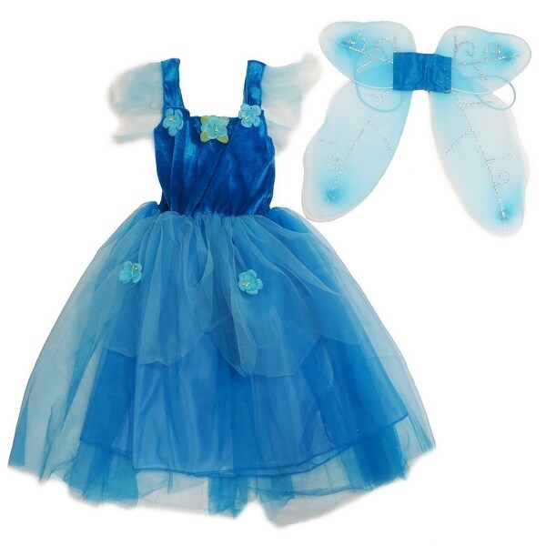 Download Shop Wenchoice Girls Blue Pixie Fairy Dress Wings ...