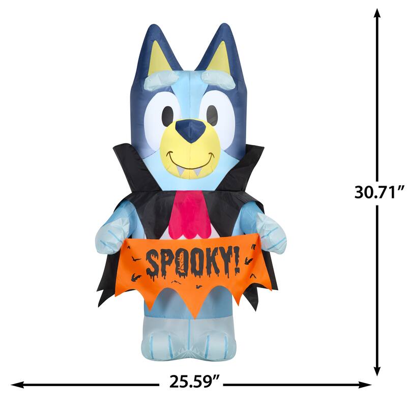Airblown-Bluey in Vampire Costume-Bluey