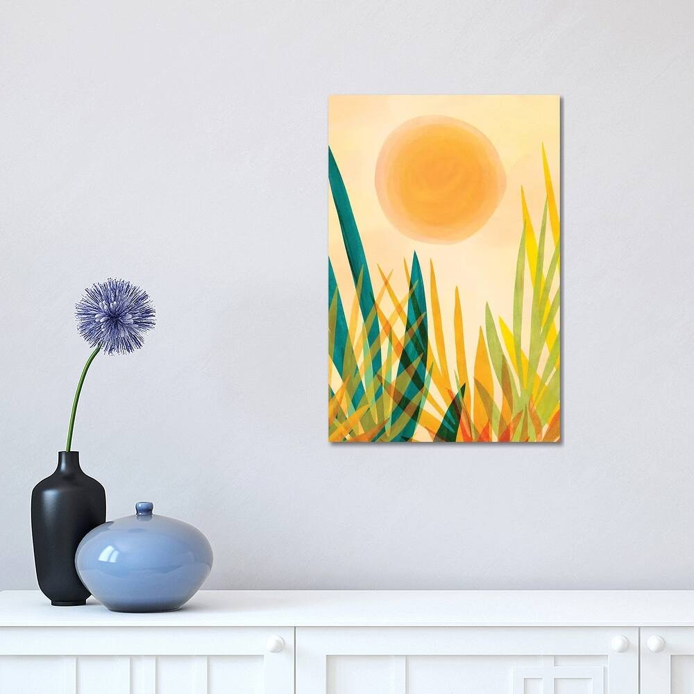 iCanvas "Golden Garden" by Modern Tropical Canvas Print