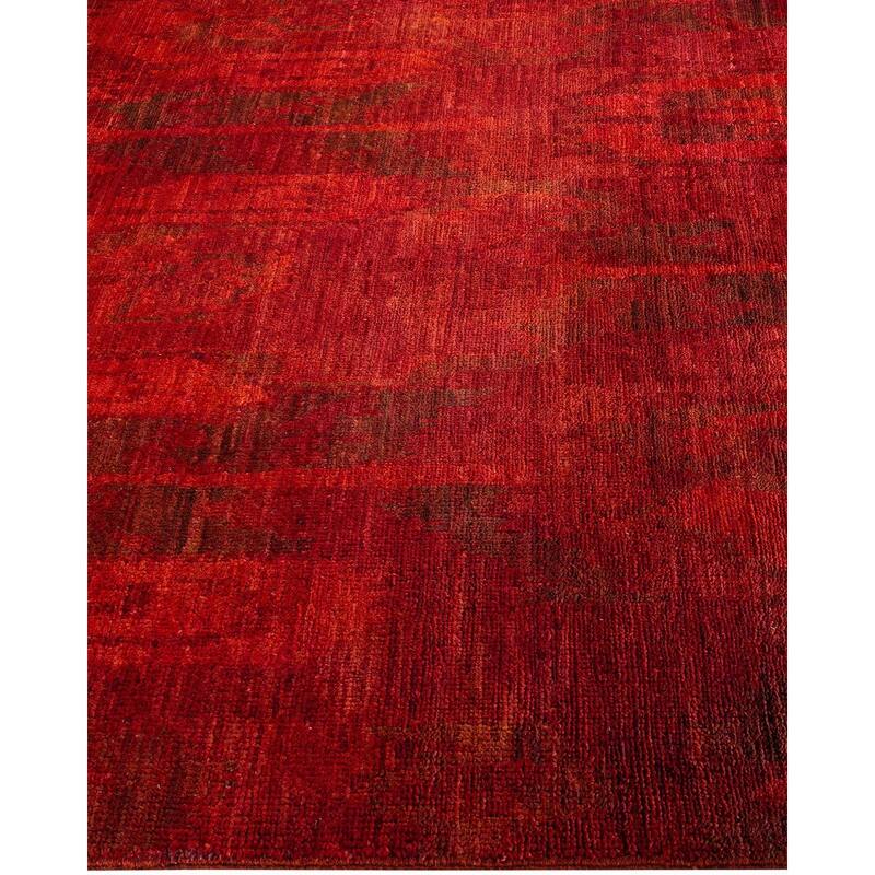 Vibrance One-of-a-Kind Hand-Knotted Runner Rug - Orange, 4' 9" x 14' 2" - 4' 9" x 14' 2"