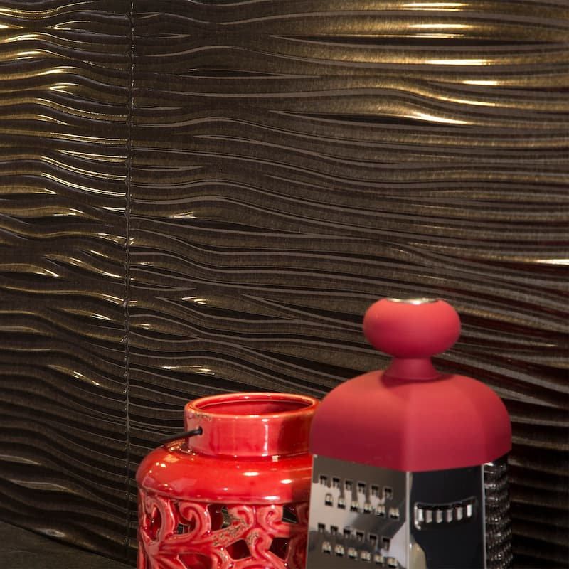 FASÄDE Waves Decorative Vinyl Backsplash Panel