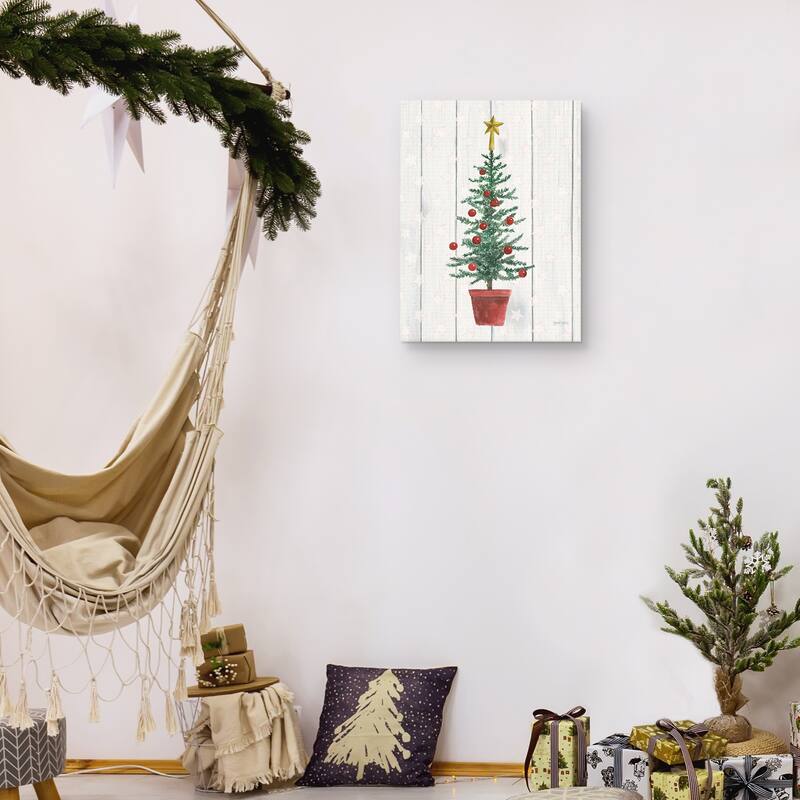 Welcome Christmas IV by Jenaya Jackson Canvas Art Print