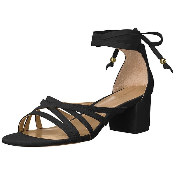 Adrienne Vittadini Womens Alesia Suede Open Toe Casual Ankle Navy Size 65 Adrienne Vittadini Womens Alesia Suede Open Toe Casual Ankle Navy Size 65
