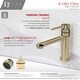 preview thumbnail 18 of 35, STYLISH Single Handle Modern Bathroom Basin Sink Faucet in Stainless Steel - Faucet Height: 6 3/8" Spout Height: 3 7/8"