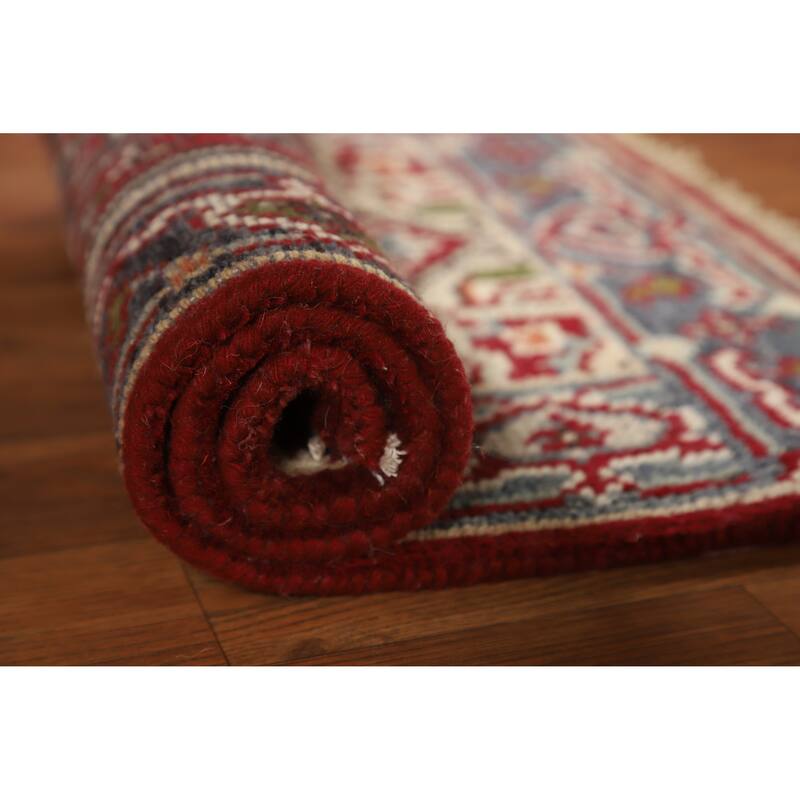 Hand Knotted Oriental 100% Wool Carpet Traditional Medallion Red Heriz (serapi) Area Rug - 3' 0'' X 2' 0''