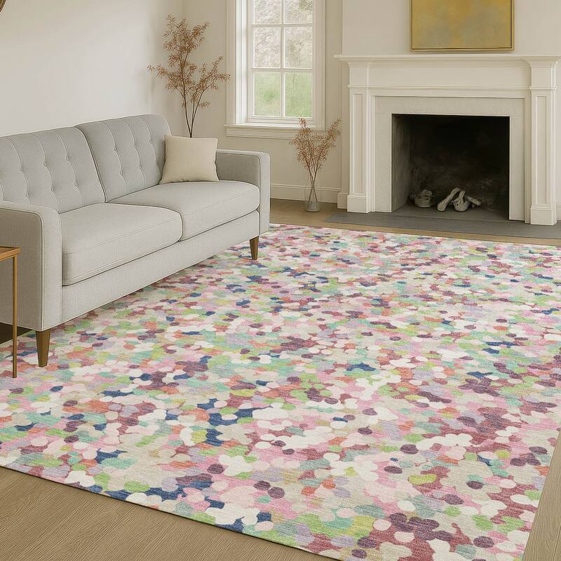 Machine Washable Indoor/ Outdoor Contemporary Halia Chantille Rug