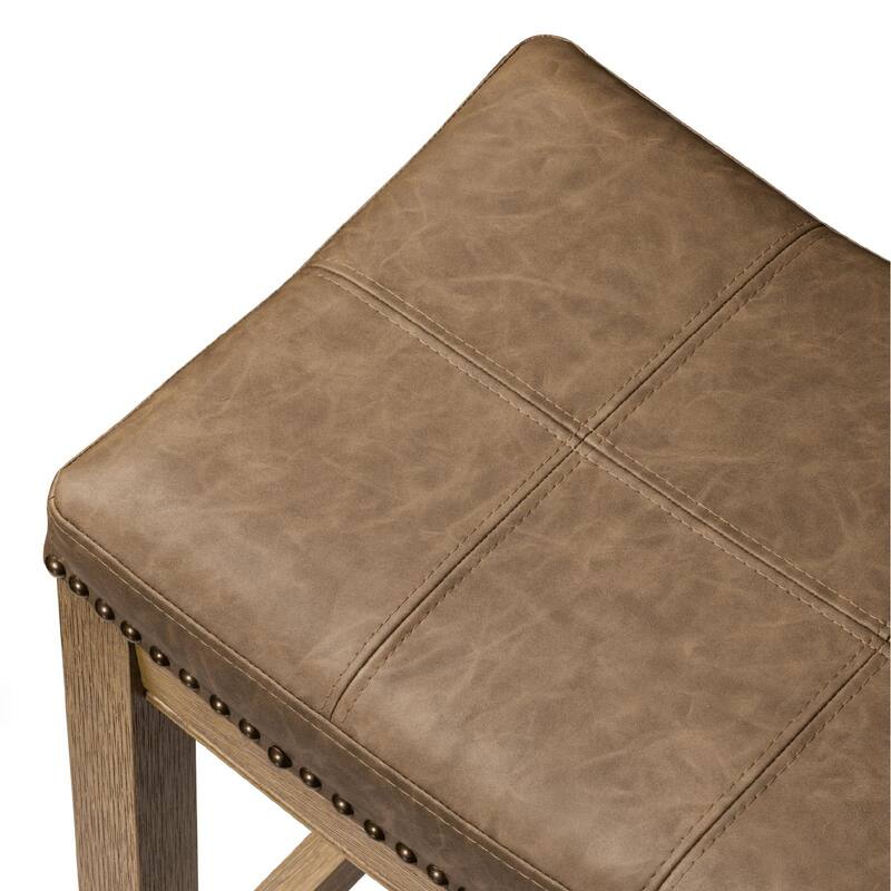 Maven Lane Sophia Saddle Kitchen Dining Stool