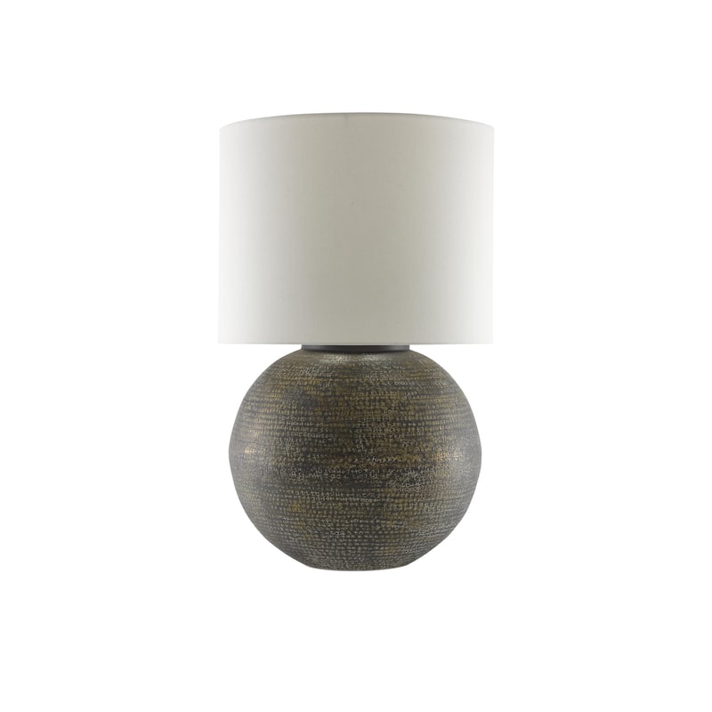 Currey & Company Brigands Gray Table Lamp - 35.5"h x 22"dia