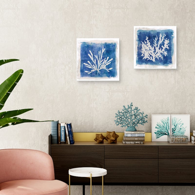 Coastal Washes Shell III, Coastal Washes Shell IV by Carol Robinson Canvas Art Prints