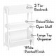 preview thumbnail 4 of 8, RiverRidge Home Kids 3-Tier Ladder Shelf with Bookrack, Toy Organizer and 2 Bonus 10" Floating Bookshelves - White