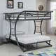 preview thumbnail 5 of 12, Stephan Contemporary Gunmetal Metal Frame Bunk Bed