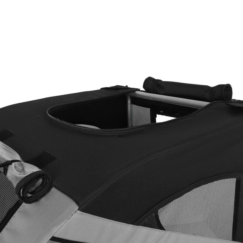 Large Folding Bike Trailer for Dogs, 100LB Capacity All-Terrain Pet Carrier for Cycling, Jogging, Camping & Outdoor Adventures