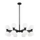 preview thumbnail 7 of 6, Artemis by Z-Lite 16 Light Chandelier in Matte Black