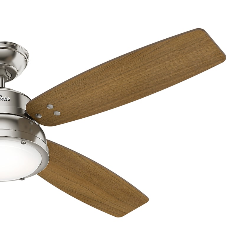 Hunter 52" Wingate Ceiling Fan with LED Light Kit and Handheld Remote - Transitional, Coastal