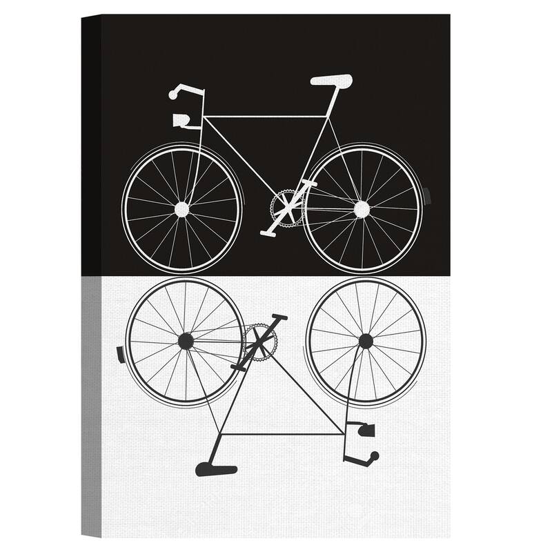 Two Bikes by Jan Weiss Canvas Art Print