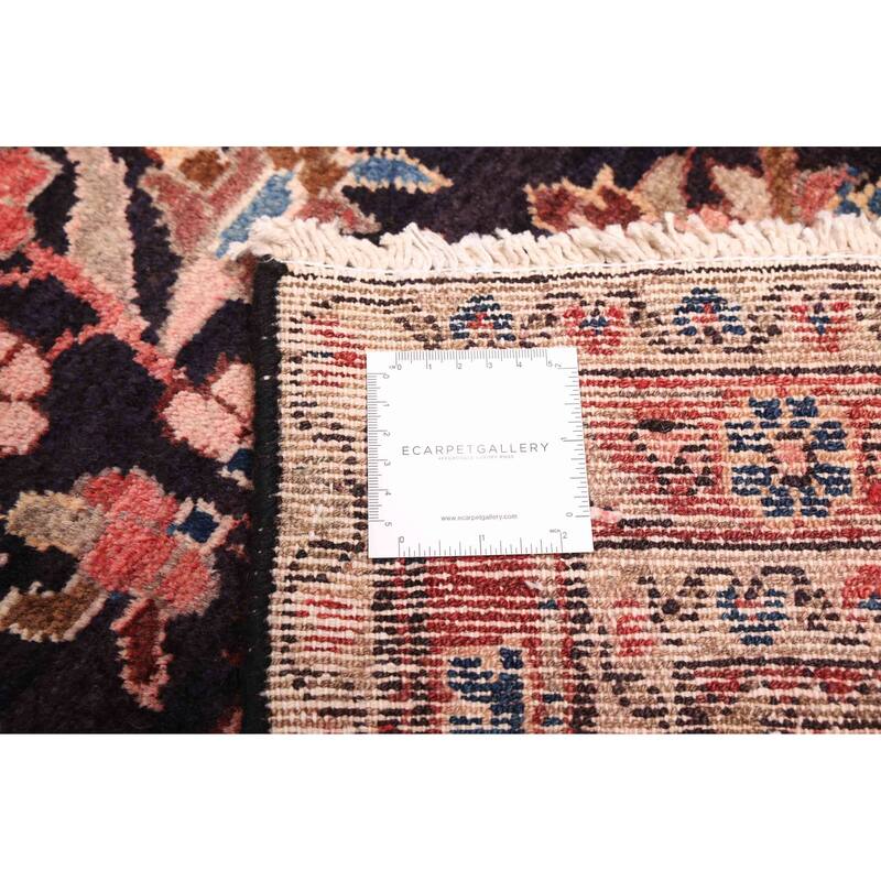 ECARPETGALLERY Hand-knotted Andelz Dark Navy Wool Rug - 3'0 x 8'7