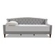 preview thumbnail 38 of 103, Silver Orchid Performance Fabric Heston Upholstered Tufted Sofa Bed