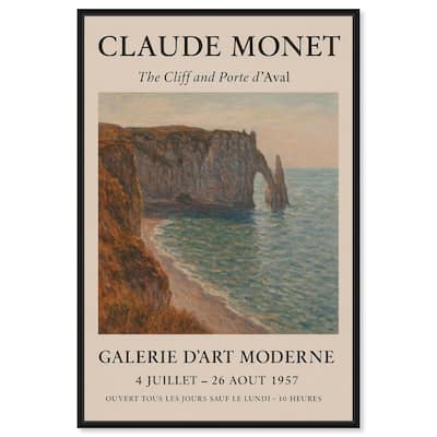 Monet's Seascape Canvas by Art Remedy