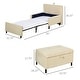 preview thumbnail 7 of 12, HOMCOM 2-In-1 Design Convertible Footrest Stool Sofa Bed - 33.75*28.25*17.75