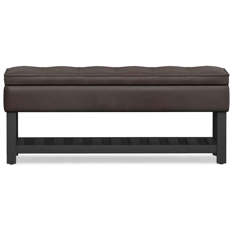 WYNDENHALL Essex 44 inch Wide Transitional Rectangle Ottoman Bench