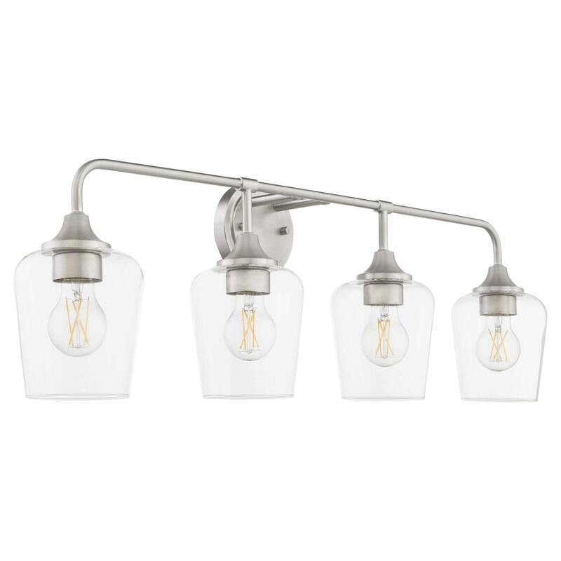 Quorum International 5313-4 Lacy 4 Light 32" Wide Vanity Light - Satin Nickel
