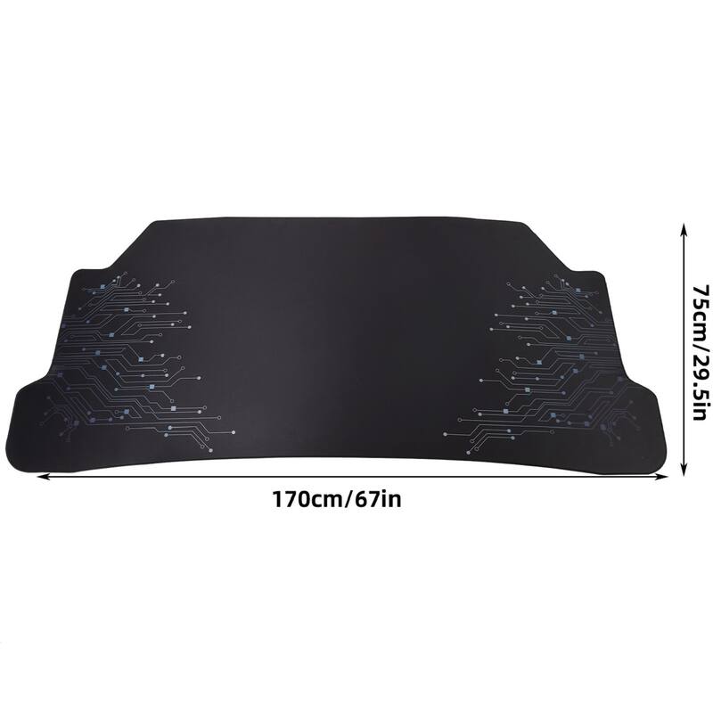 71" Gaming Table Office Computer Desk Gamer Workstation with Monitor Shelf LED Light Mouse Pad